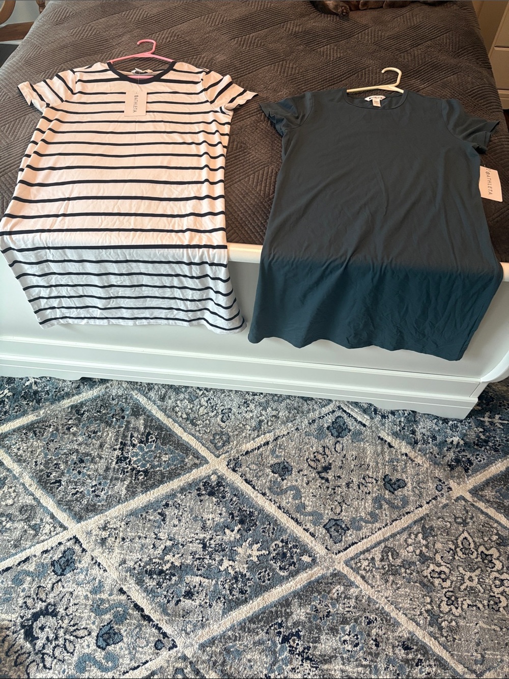 NWT Bundle of 2 Athleta Essential Tee Dresses (Large)